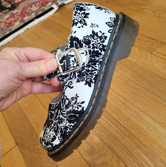 Dr Martens Mary Jane Oxfords Shoes Floral 5026 - Picture 2 of 14